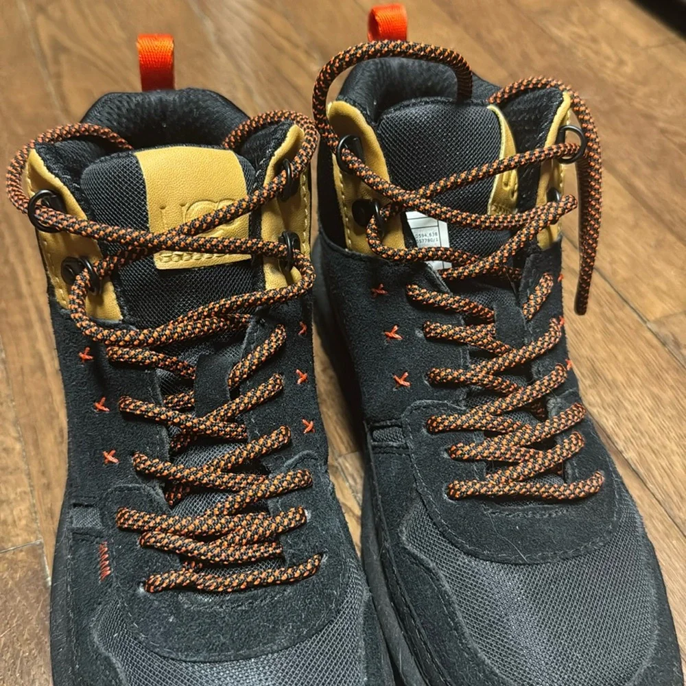 UGG Black/Orange Lace Up Sneaker - Picture 3 of 9